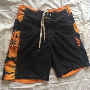 🌴3/$10 Speedo Swim Trunks Navy & Gold